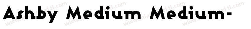 Ashby Medium Medium字体转换